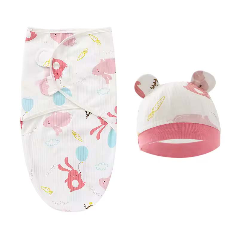 Gigoteuse d'emmaillotage BABYDISE avec bonnet pour nouveau-né