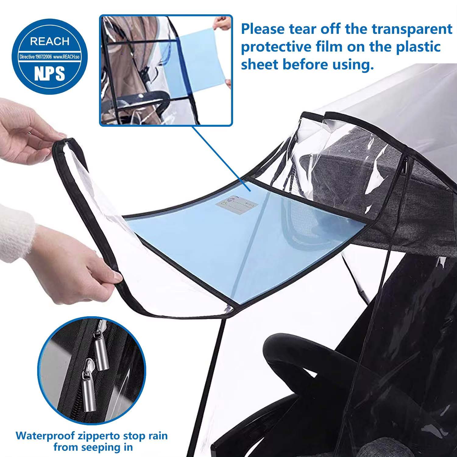 BABYDISE Stroller Rain Cover Weather Shield