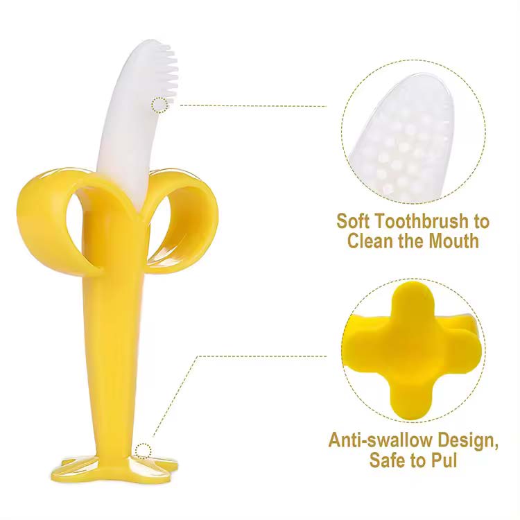 BABYDISE Baby Banana Teether Toothbrush