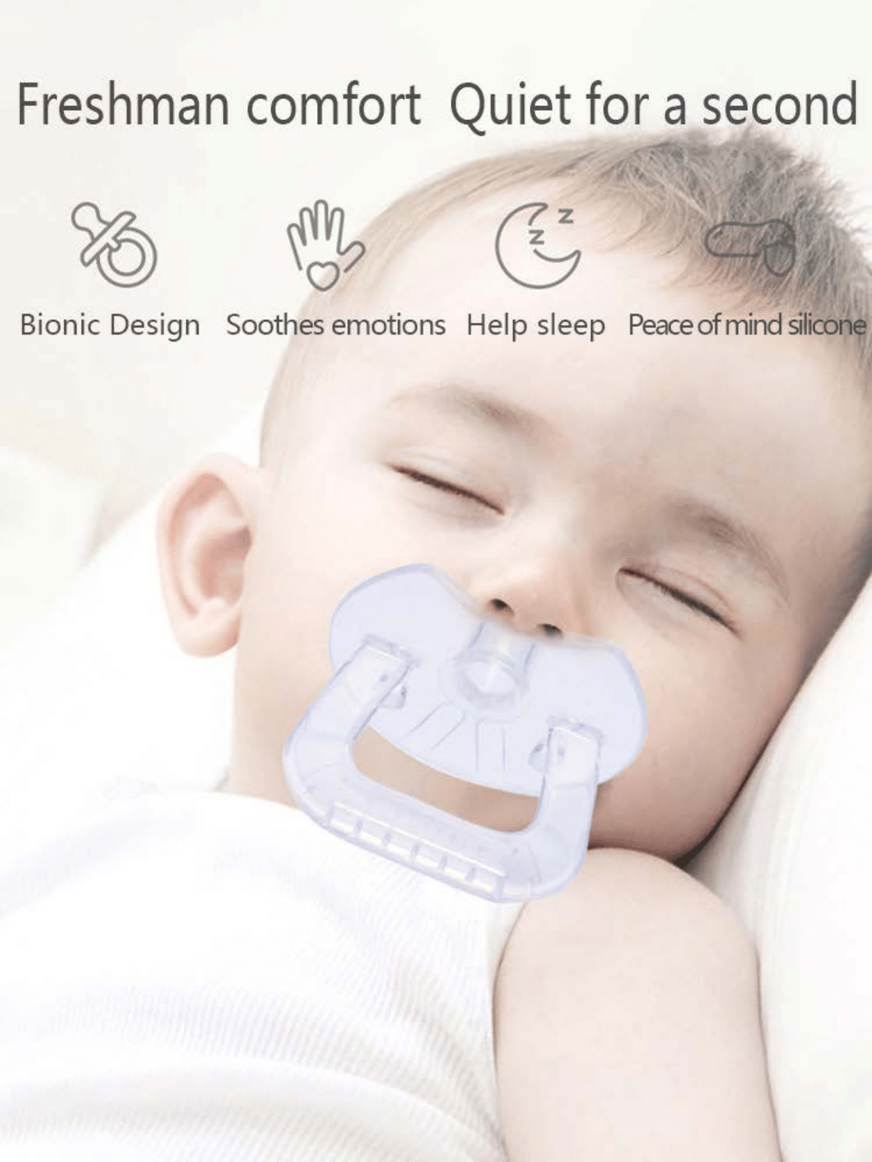 Sucette transparente pour bébé BABYDISE