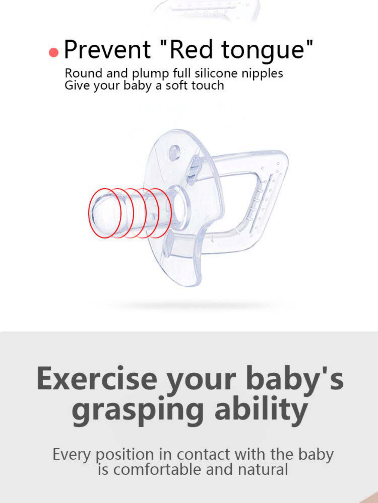 Sucette transparente pour bébé BABYDISE