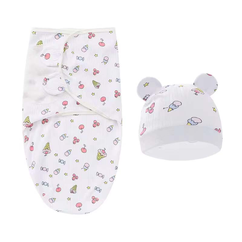 Gigoteuse d'emmaillotage BABYDISE avec bonnet pour nouveau-né