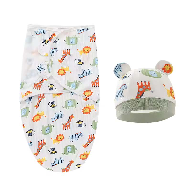 Gigoteuse d'emmaillotage BABYDISE avec bonnet pour nouveau-né