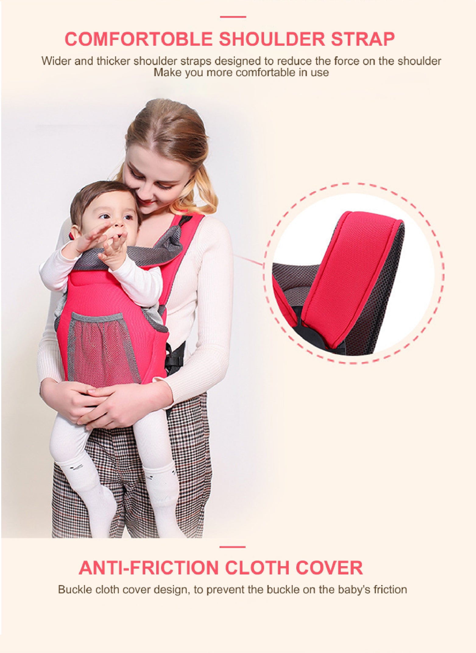 Porte-bébé à boucle croisée BABYDISE
