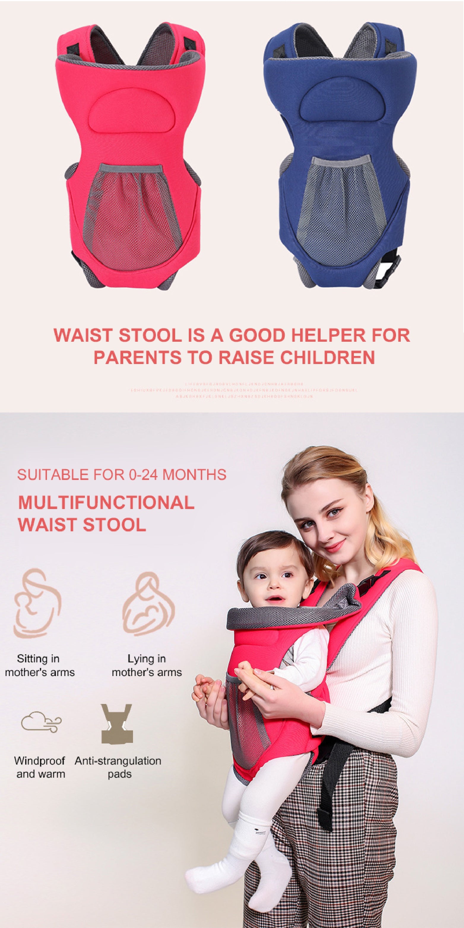 Porte-bébé à boucle croisée BABYDISE