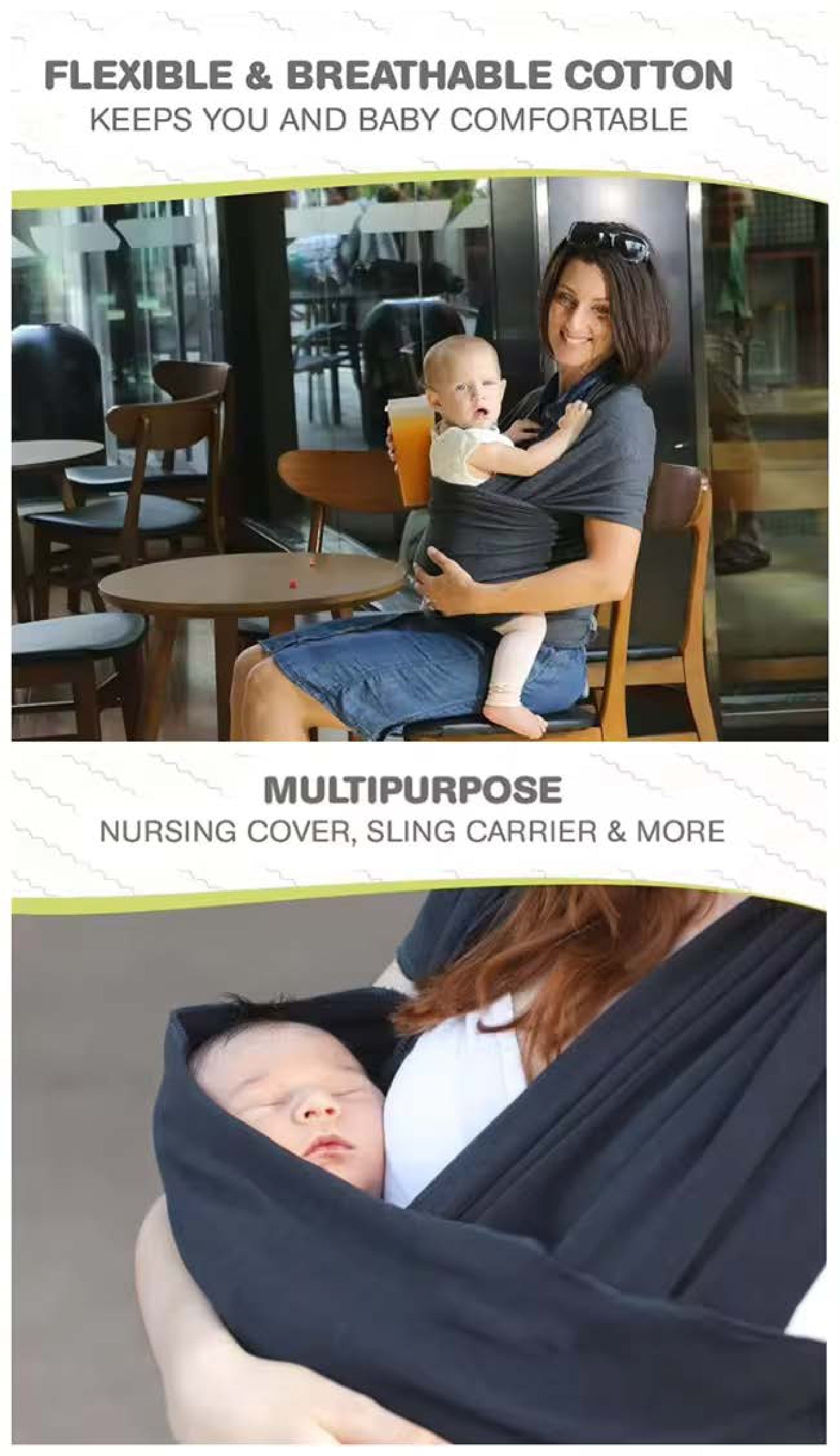 BABYDISE Baby Sling Wrap