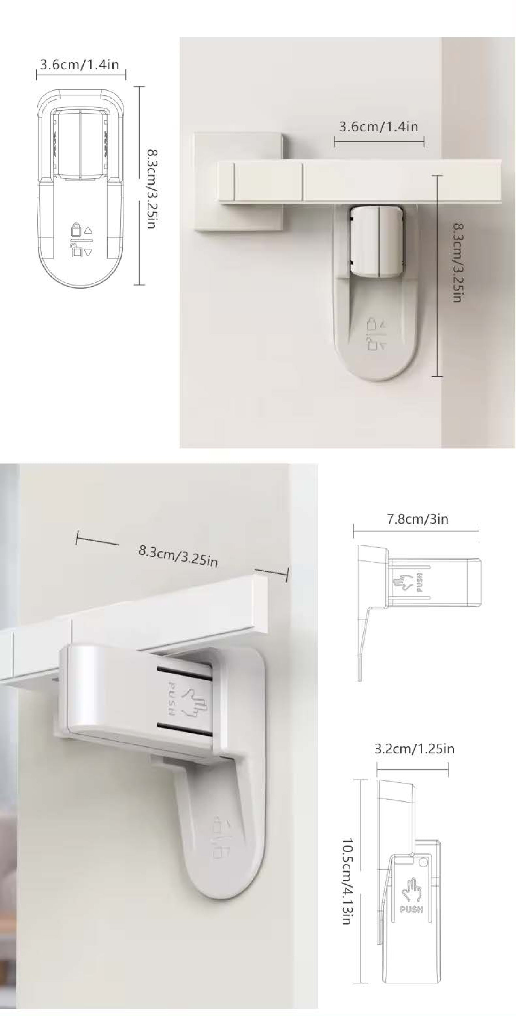 BABYDISE Door Handle Lever Safety Lock