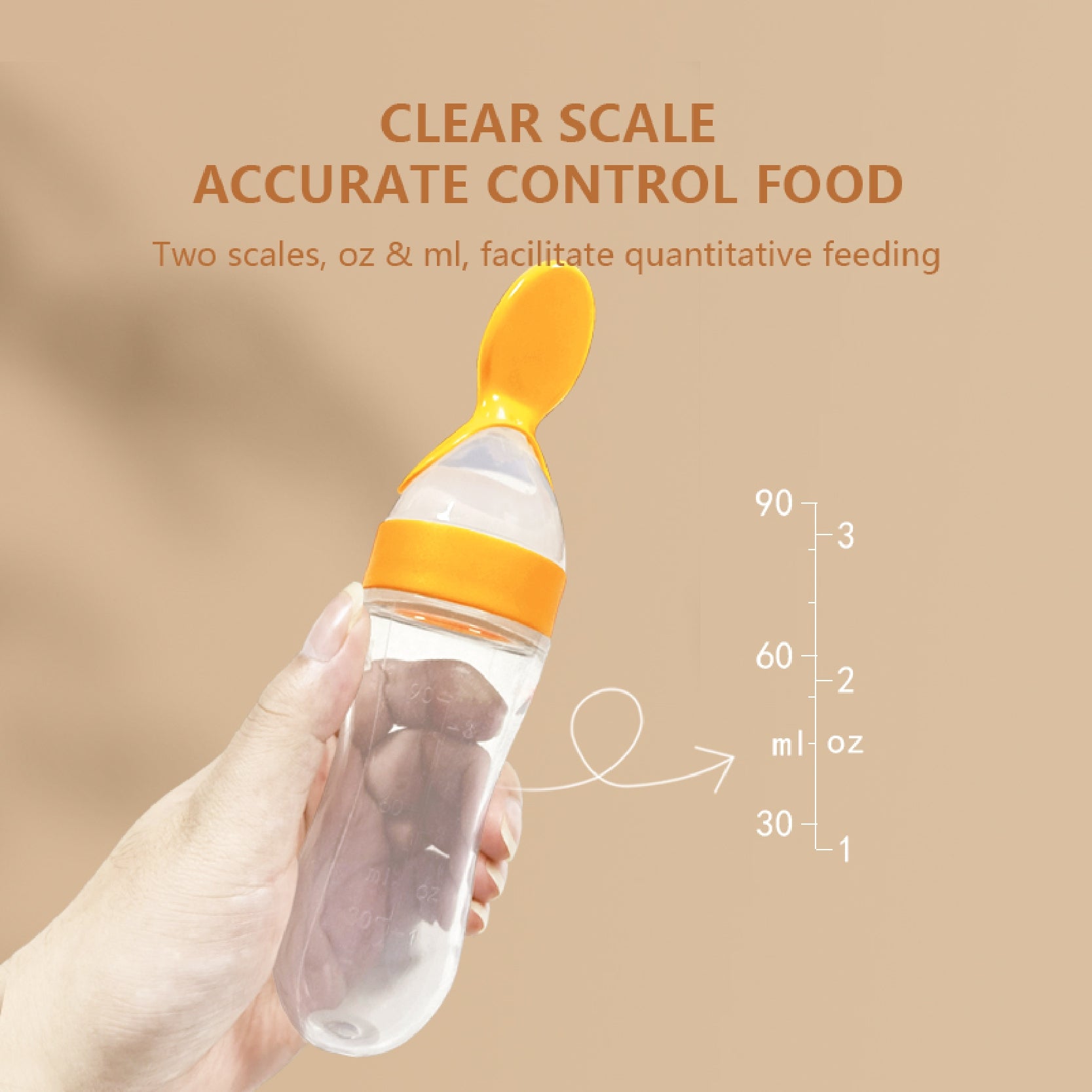 BABYDISE Distributeur d'aliments pour bébé en silicone/Cuillère distributrice d'aliments pour bébé portable