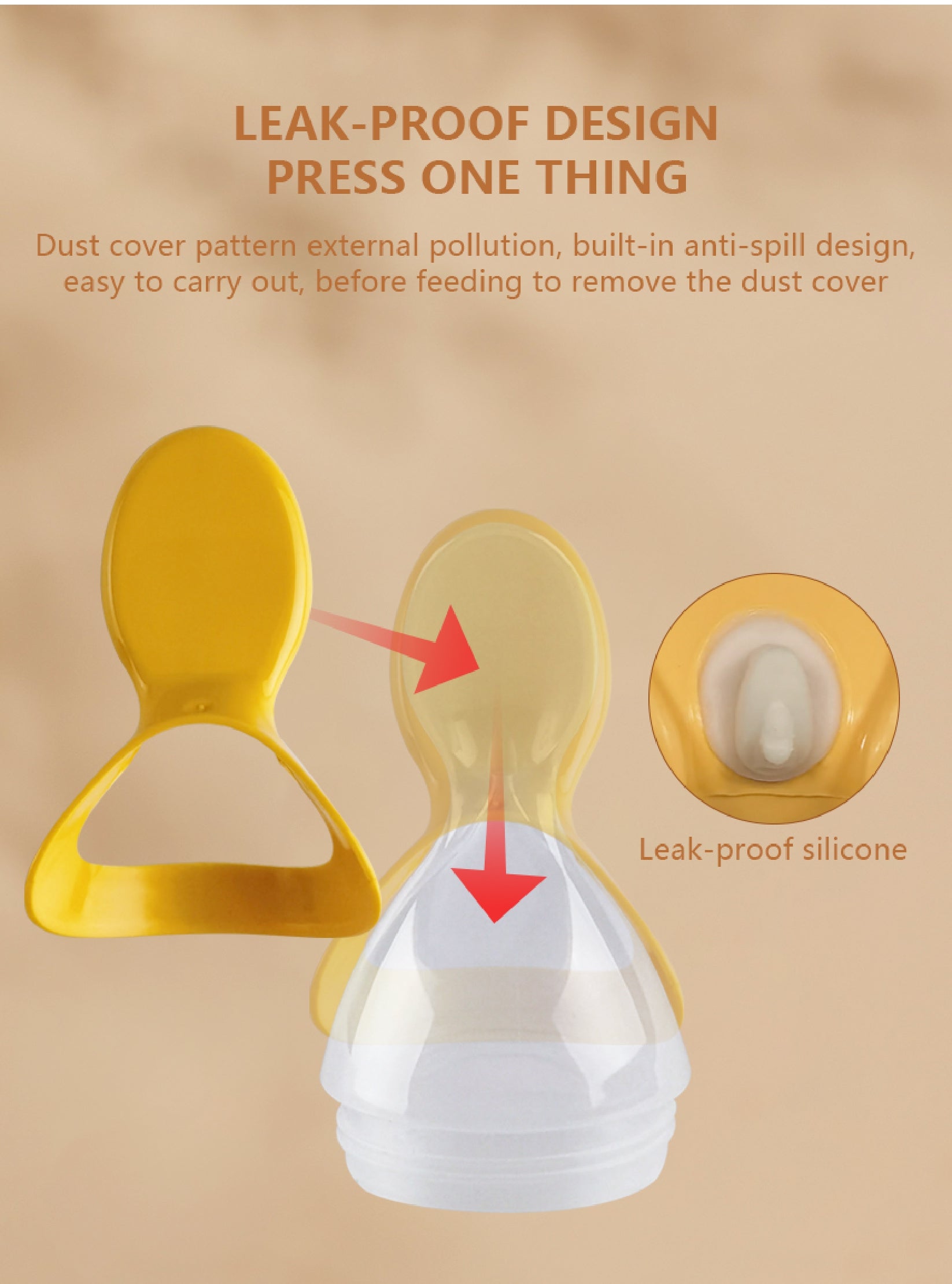 BABYDISE Distributeur d'aliments pour bébé en silicone/Cuillère distributrice d'aliments pour bébé portable