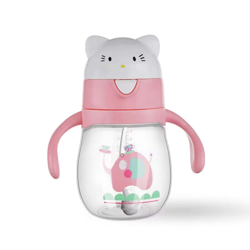 BABYDISE Piggy Weighted Straw Water Bottle