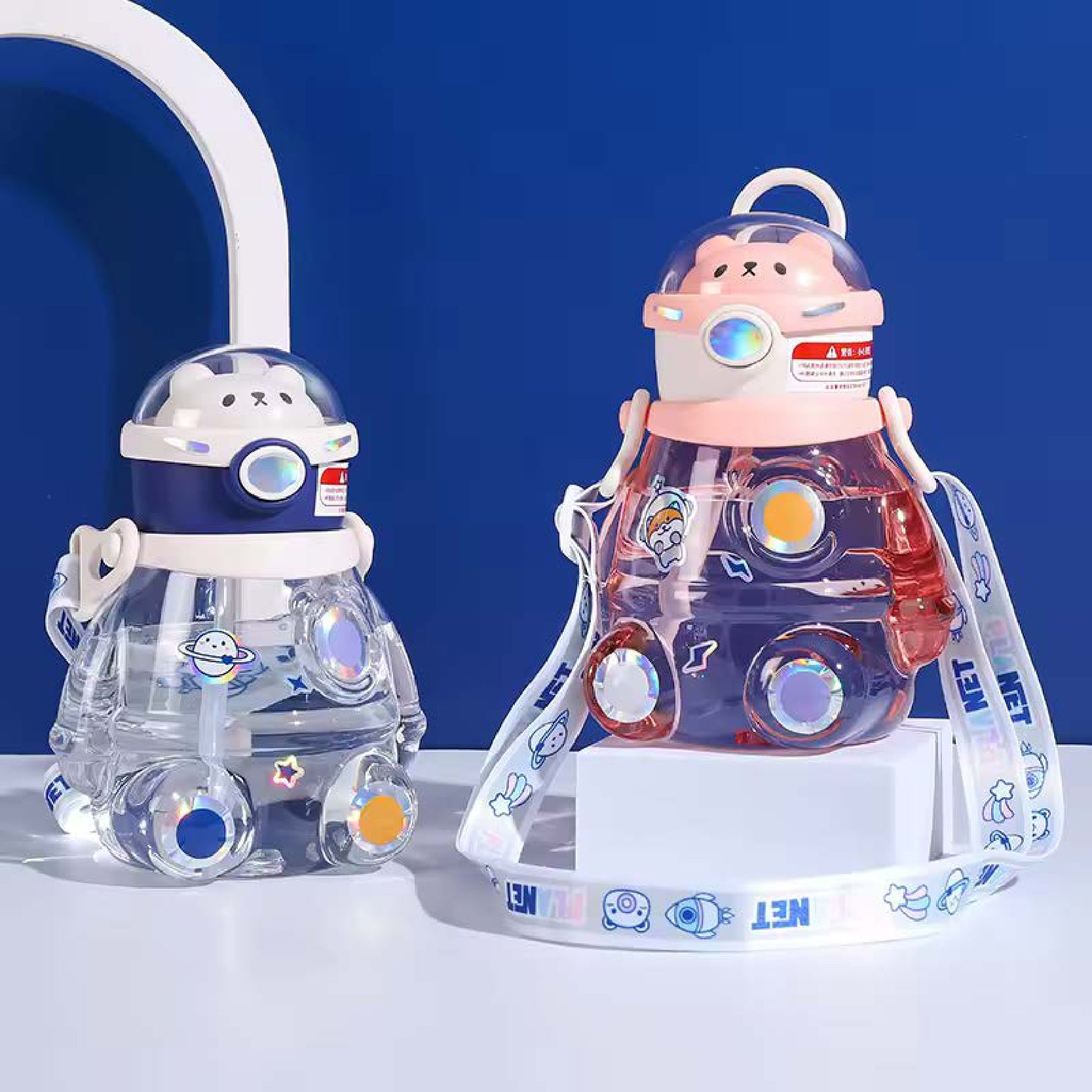 BABYDISE Cute Weighted Straw Water Bottle