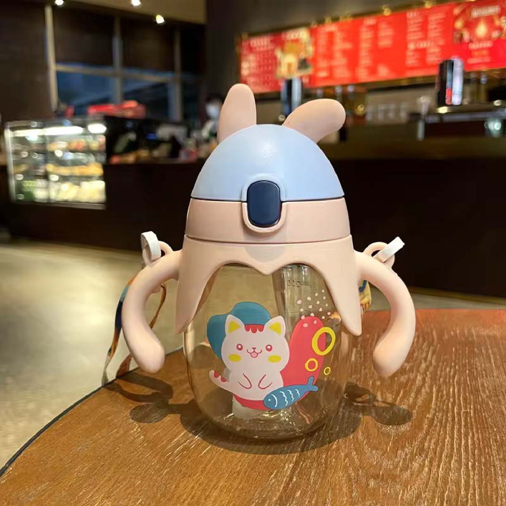 BABYDISE Bunny Weighted Straw Water Bottle