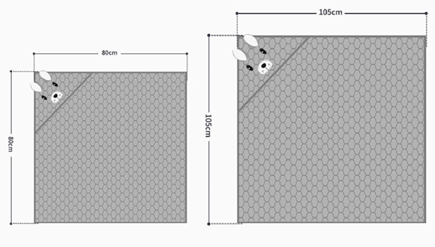 BABYDISE Smiley Animals Baby Bath Towel